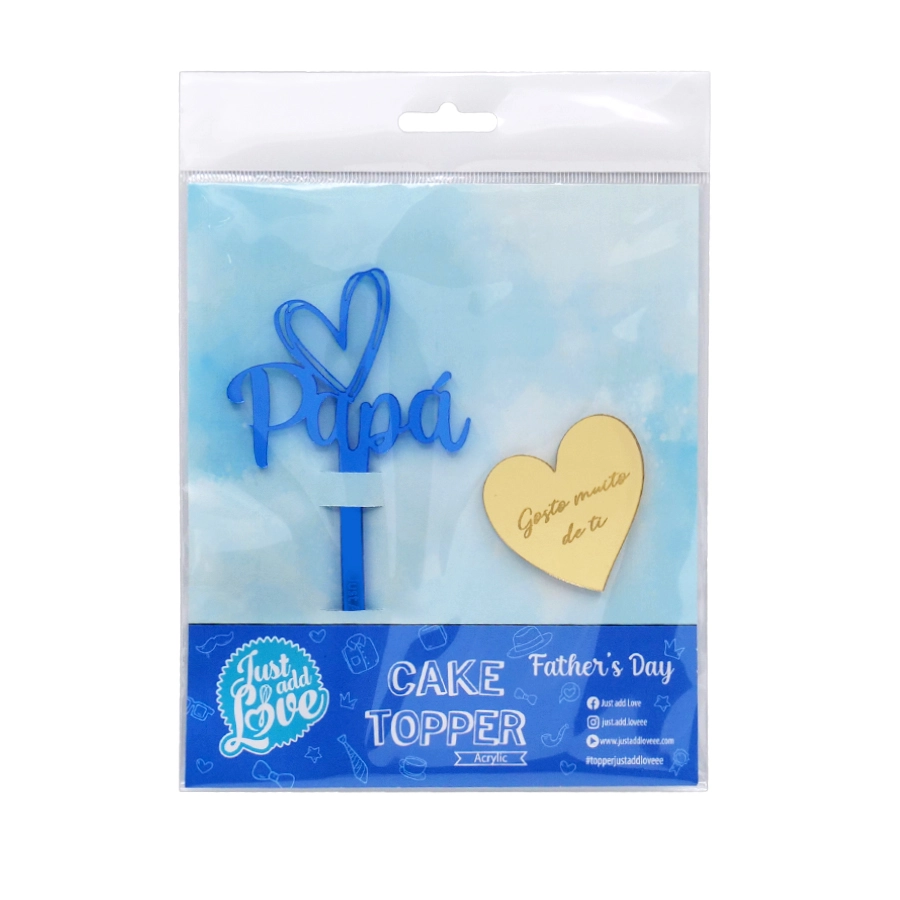 Topo de Bolo em Acrílico Papá