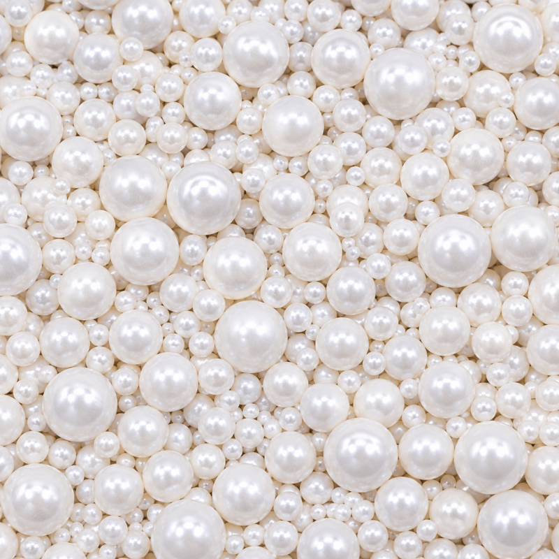 Decoração Pérolas Branca Peroladas 90g